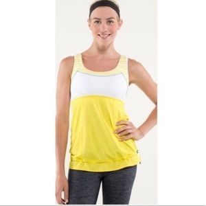 Lululemon “Tame Me” Cinched waist Workout Top